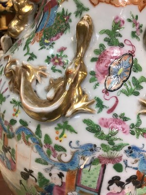 Lot 132 - A pair of 19th century Chinese canton vases,...