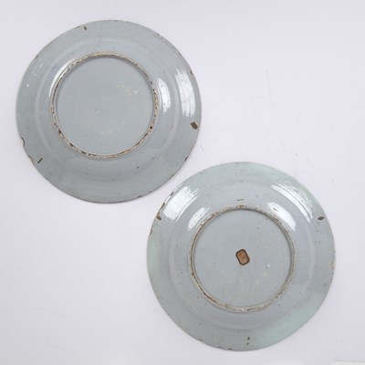 Lot 133 - A pair of 18th century Delft chargers...