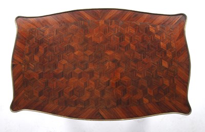 Lot 134 - A 19th century French parquetry kingwood side...