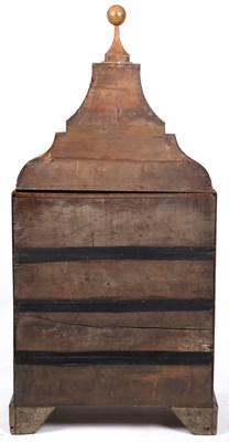 Lot 135 - A George II cedarwood and parquetry bureau,...