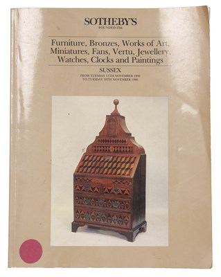 Lot 135 - A George II cedarwood and parquetry bureau,...