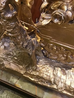Lot 180 - A early 20th century French heavy gilt bronze...