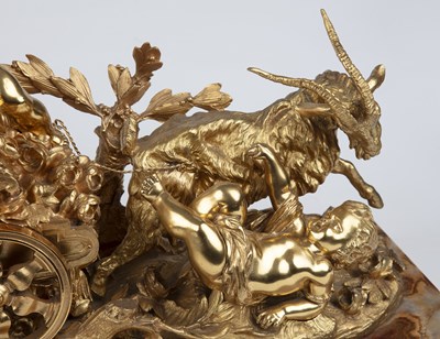 Lot 180 - A early 20th century French heavy gilt bronze...