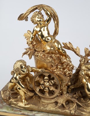 Lot 180 - A early 20th century French heavy gilt bronze...