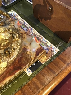 Lot 180 - A early 20th century French heavy gilt bronze...