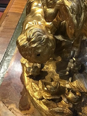 Lot 180 - A early 20th century French heavy gilt bronze...