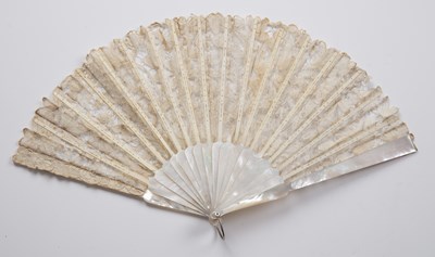 Lot 210 - Five 19th century French of mother of pearl...