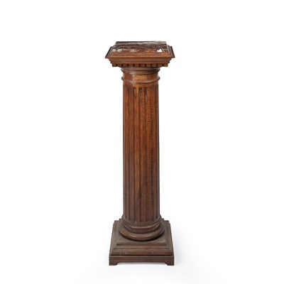 Lot 157 - A 19th century French walnut marble topped...