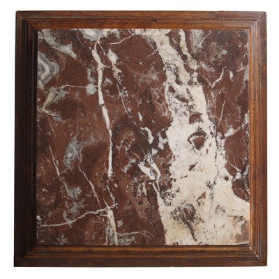 Lot 157 - A 19th century French walnut marble topped...