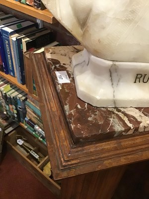 Lot 157 - A 19th century French walnut marble topped...