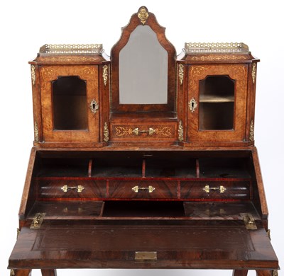 Lot 147 - A mid 19th century French walnut and satinwood...