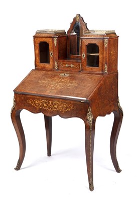 Lot 147 - A mid 19th century French walnut and satinwood...