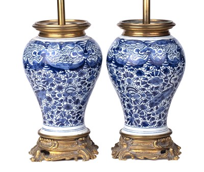 Lot 169 - A pair of 19th century Dutch blue and white...