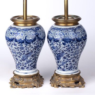 Lot 169 - A pair of 19th century Dutch blue and white...
