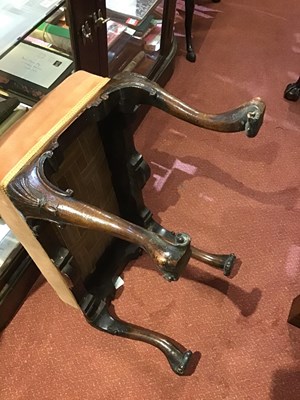 Lot 170 - A late 18th century walnut stool with...