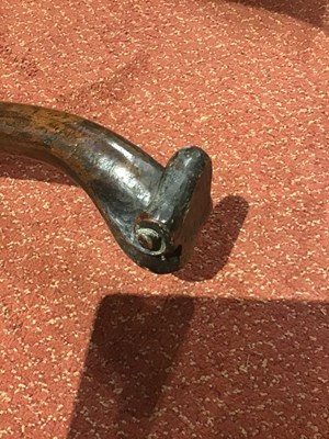 Lot 170 - A late 18th century walnut stool with...