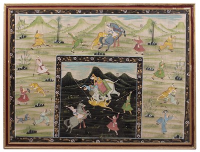 Lot 181 - Early 20th century Indian school painting on...