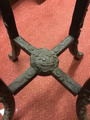 Lot 149 - A late 18th century Chinese carved hardwood...