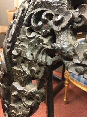 Lot 149 - A late 18th century Chinese carved hardwood...