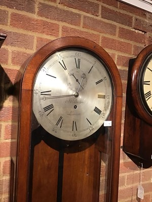 Lot 192 - A 19th century mahogany regulator longcase...