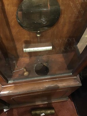 Lot 192 - A 19th century mahogany regulator longcase...