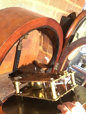 Lot 192 - A 19th century mahogany regulator longcase...