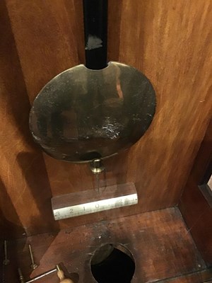 Lot 192 - A 19th century mahogany regulator longcase...