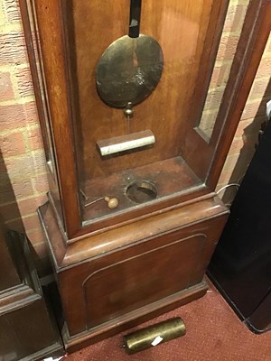 Lot 192 - A 19th century mahogany regulator longcase...