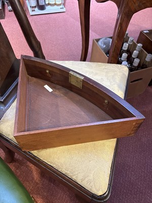 Lot 139 - A Regency style mahogany drum table with green...