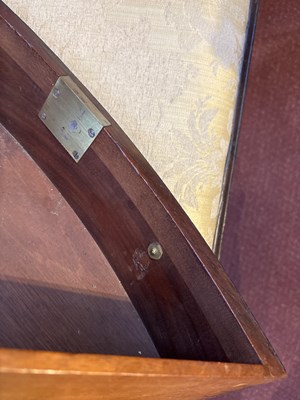 Lot 139 - A Regency style mahogany drum table with green...