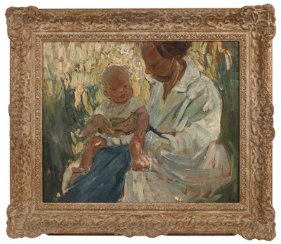 Lot 120 - Dorothea Sharp (1874-1955) Mother and Child...