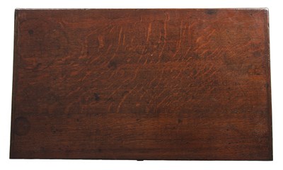 Lot 164 - A Georgian oak bachelor's chest with a fold...