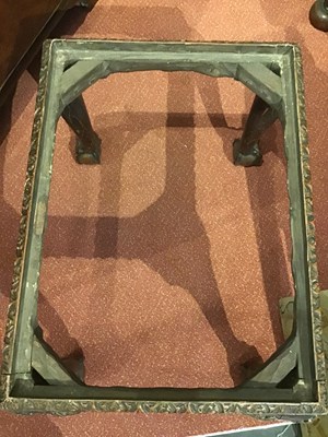 Lot 165 - An 18th century walnut stool with tapestry...