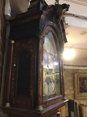 Lot 188 - An 18th century Dutch marquetry eight day...