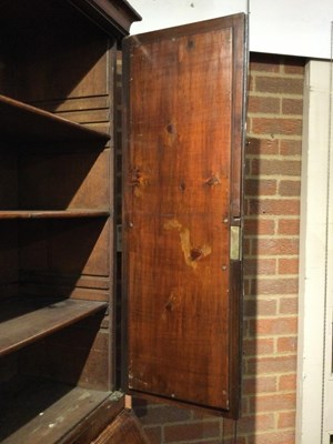 Lot 185 - An early 18th century English burr wood bureau...