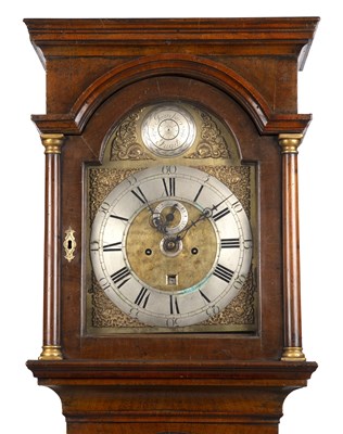 Lot 189 - An 18th century English walnut eight day...