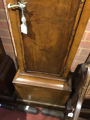 Lot 189 - An 18th century English walnut eight day...