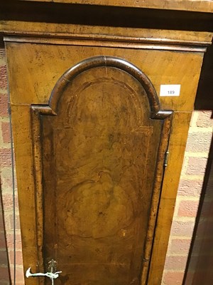 Lot 189 - An 18th century English walnut eight day...