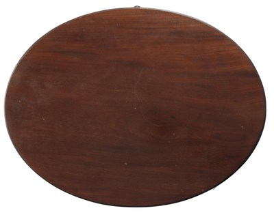 Lot 173 - A George III mahogany oval cellarette with a...