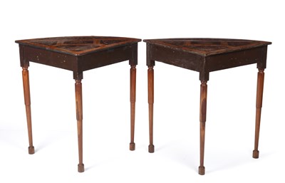 Lot 184 - A pair of late 18th/early 19th century walnut,...