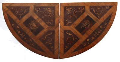 Lot 184 - A pair of late 18th/early 19th century walnut,...