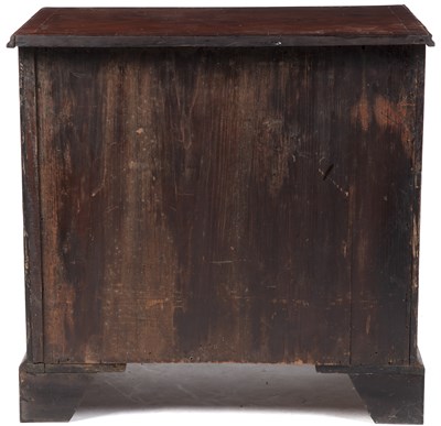 Lot 183 - A George III mahogany bachelor's chest with a...