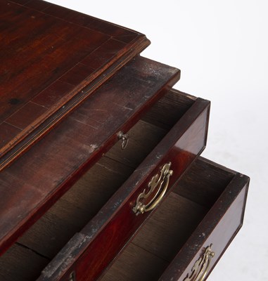 Lot 183 - A George III mahogany bachelor's chest with a...