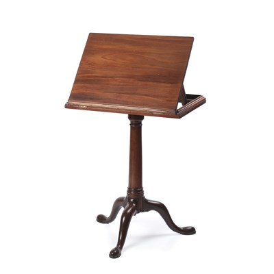 Lot 174 - A George III mahogany reading table with...