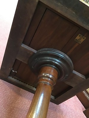 Lot 174 - A George III mahogany reading table with...