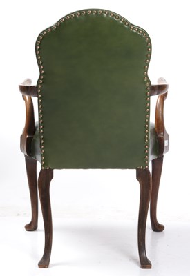 Lot 175 - A George I style walnut open armchair with...