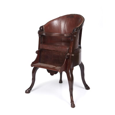 Lot 178 - An 18th century Cuban mahogany child's chair...