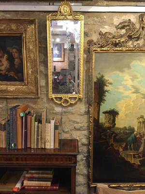 Lot 182 - A pair of 18th century Dutch gilded mirrors...