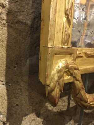 Lot 182 - A pair of 18th century Dutch gilded mirrors...