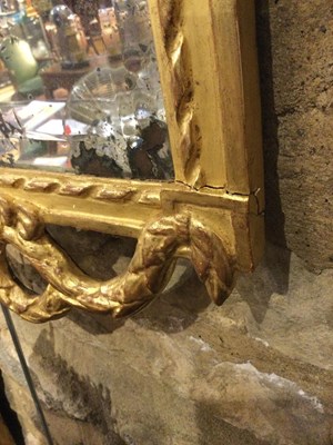 Lot 182 - A pair of 18th century Dutch gilded mirrors...